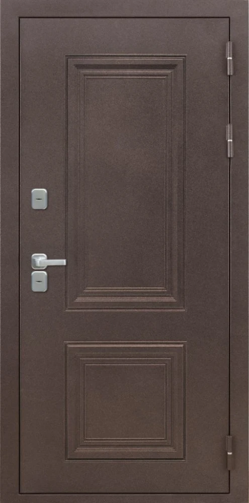 Входная дверь ДвериПРО Д-68 Алиса (16мм, ПВХ Ясень белый, зеркало) DPRO225820 внешняя сторона