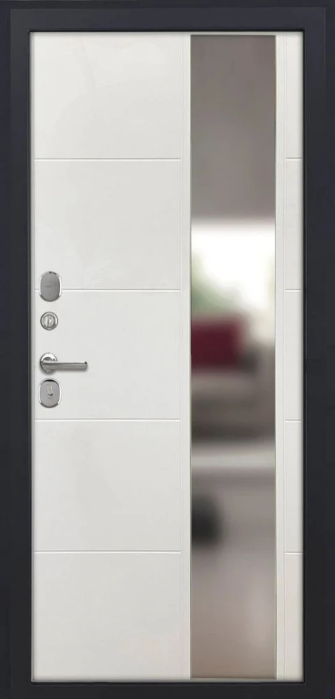 Входная дверь ДвериПРО Элфи ФЛЗ-649 Капучино (зеркало) DPRO226110 внутренняя сторона