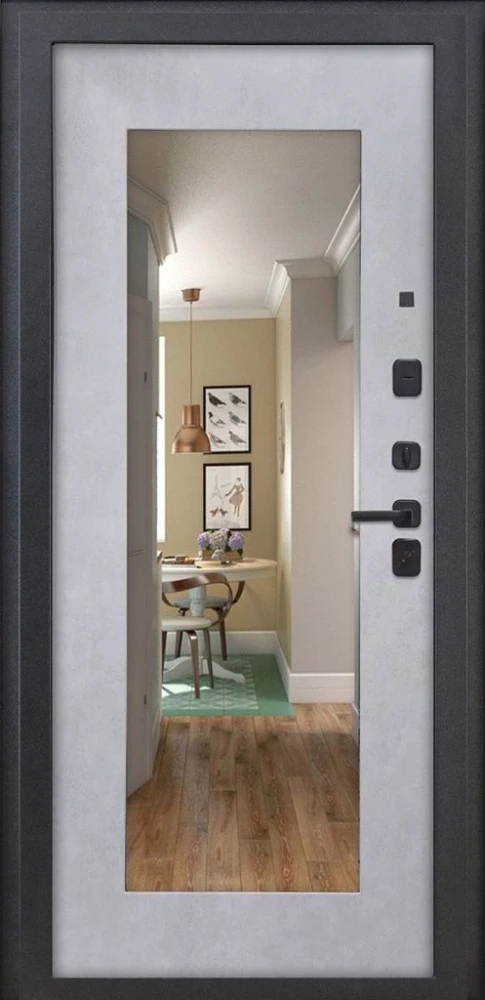 Входная дверь ДвериПРО Элфи ФЛЗ-603 Бетон снежный DPRO228161 внутренняя сторона